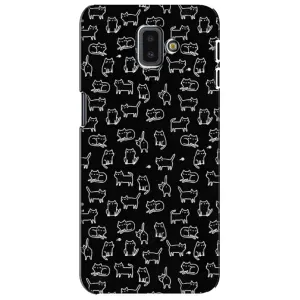 Чохол з принтом для Samsung Galaxy J6 Plus, J6 Plus, J610 (AlphaPrint) Модні коти (Маленькі котики)