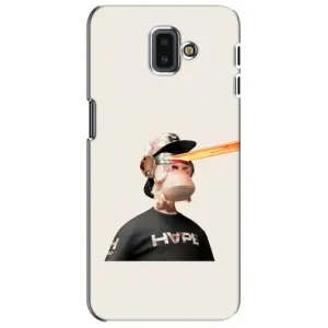 Чехлы с Обезьянами NFT для Samsung Galaxy J6 Plus, J6 Plus, J610 (AlphaPrint) (обезьяна NFT в очках)