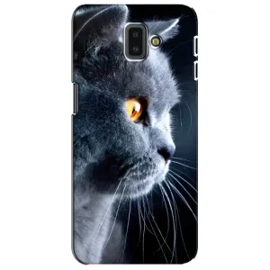 Чохли з Котиками для Samsung Galaxy J6 Plus, J6 Plus, J610 (VPrint) (Сірий Кіт)