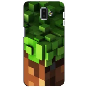 Чехол Майнкрафт на Samsung Galaxy J6 Plus, J6 Plus, J610 (AlphaPrint) Minecraft (текстура Майнкрафт)