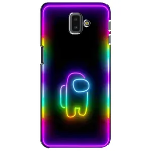 Чехол Амонг Ас для Samsung Galaxy J6 Plus, J6 Plus, J610 (AlphaPrint) (Яркий скин)