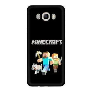 Чехол Майнкрафт на Samsung Galaxy J7 2016 / J710 / J7108 (AlphaPrint) Minecraft (герои Minecraft)