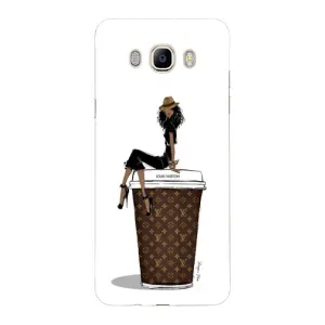 Чехлы Луи Витон для Samsung Galaxy J7 2016 / J710 / J7108 (AlphaPrint - LOUIS VUITTON) (кофе LOUIS VUITTON)
