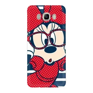 Эксклюзивный чехол для Samsung Galaxy J7 2016 / J710 / J7108 (AlphaPrint - Мультяшные) (Маус в очках)