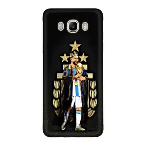 Чехлы для Samsung Galaxy J7 2016 / J710 / J7108 (Leo чемпион) (AlphaPrint) (Месси Король)