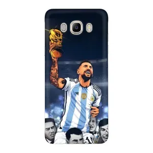 Чехлы для Samsung Galaxy J7 2016 / J710 / J7108 (Leo чемпион) (AlphaPrint) (Месси с кубком)