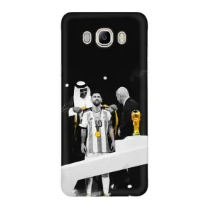 Чехлы для Samsung Galaxy J7 2016 / J710 / J7108 (Leo чемпион) (AlphaPrint) (Месси в накидке)