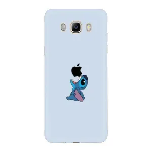 Чехол с принтом Стич на Samsung Galaxy J7 2016 (J710, J7108) (Stitch apple)
