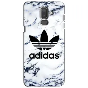 Чохли Адидас для Samsung Galaxy J8-2018, J810 (AlphaPrint) (Адідас на мраморі)