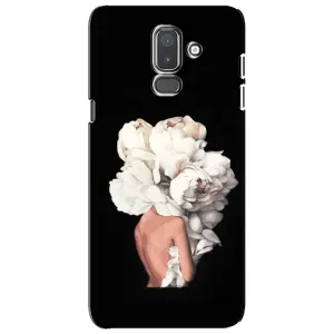 Чехлы (ART) Цветы на Samsung Galaxy J8-2018, J810 (VPrint) (Білі квіти)