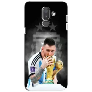 Чехлы для Samsung Galaxy J8-2018, J810 (Leo чемпион) (AlphaPrint) (Месси Чемпион)