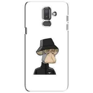Чехлы с Обезьянами NFT для Samsung Galaxy J8-2018, J810 (AlphaPrint) (обезьяна NFT Adidas)