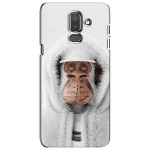 Чехлы с Обезьянами NFT для Samsung Galaxy J8-2018, J810 (AlphaPrint) (обезьяна NFT в тату)