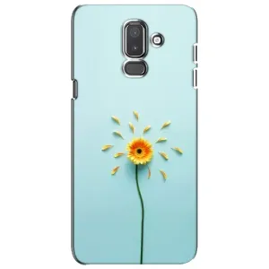 Чехлы с Цветами для Samsung Galaxy J8-2018, J810 (VPrint) (Желтый цветок)