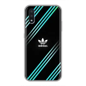 Чохли Адидас для Sansung Galaxy M01 (M015) (AlphaPrint) (Адідас з полосами)