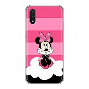 Эксклюзивный чехол для Sansung Galaxy M01 (M015) (AlphaPrint - Мультяшные) (Девочка Maus)