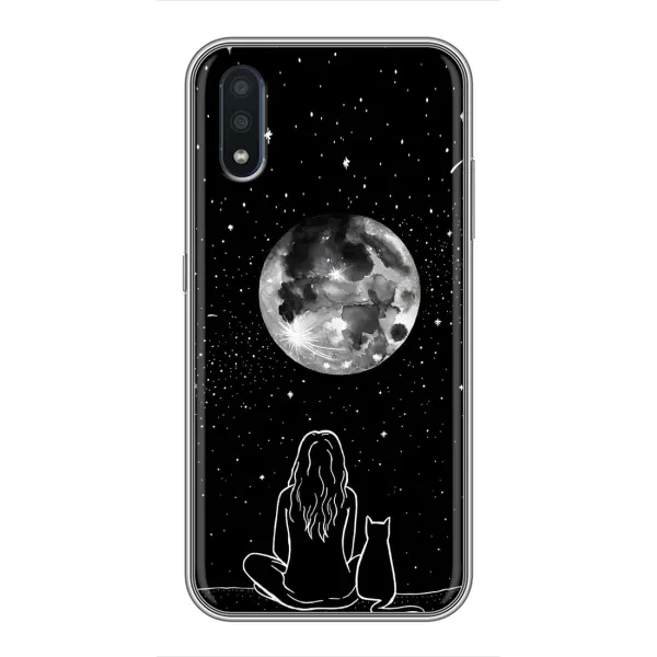 Чехол с принтом «Девушка с котом» для Samsung Galaxy M01 (M015) Чехол с принтом «Девушка с котом» для Samsung Galaxy M01 (M015)