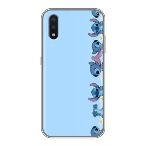 Чехол с принтом Стич на Samsung Galaxy M01 (M015) (Стич фон)