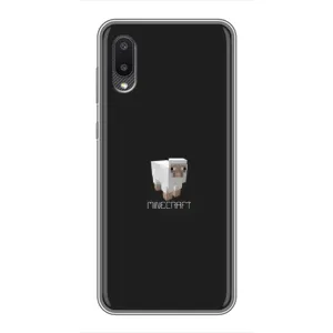 Чехол Майнкрафт на Samsung Galaxy M02 (M022) (AlphaPrint) Minecraft (Овечка Майнкрафт)