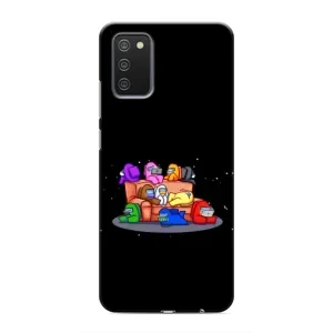 Чехол Амонг Ас для Samsung Galaxy M02s (AlphaPrint) (Амонг-ас)