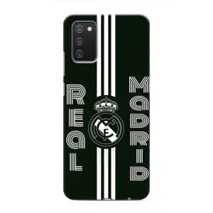 ФК Реал Мадрид чехлы для Samsung Galaxy M02s (AlphaPrint) (черно белый Реал)
