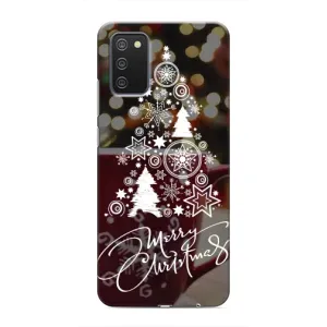 Різдвяні Чохли для Samsung Galaxy M02s (VPrint) (Ялинка яскрава)