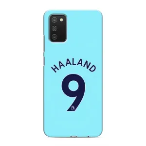Чехлы с футболистом Ерлинг Холанд для Samsung Galaxy M02s (AlphaPrint) (Ерлинг Холанд 9)