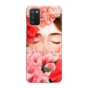 Чехлы (ART) Цветы на Samsung Galaxy M02s (VPrint) (Очі в квітах)