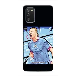 Чехлы с футболистом Ерлинг Холанд для Samsung Galaxy M02s (AlphaPrint) (гол Эрлинг Холланд)