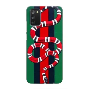 Чехлы ГУЧЧИ для Самсунг М02с (AlphaPrint) (Gucci змия)