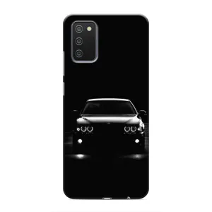 Чехол для Самсунг М02с - с принтом БМВ (AlphaPrint) (Машина BMW)