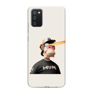Чехлы с Обезьянами NFT для Samsung Galaxy M02s (AlphaPrint) (обезьяна NFT в очках)