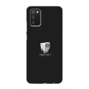 Чехол Майнкрафт на Samsung Galaxy M02s (AlphaPrint) Minecraft (Овечка Майнкрафт)