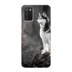 Чохол з Хаскі Samsung Galaxy M02s - (AlphaPrint) (Вірний собака)