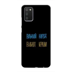 Чохли (Доброго вечора, ми за України) для Самсунг Галаксі М02с (AlphaPrint) (Вільний Народ)