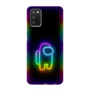 Чехол Амонг Ас для Samsung Galaxy M02s (AlphaPrint) (Яркий скин)