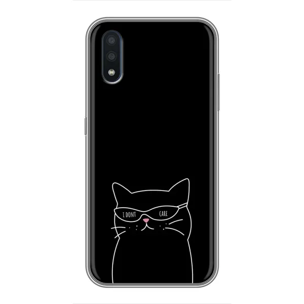Чохол з принтом «Байдужий кіт» для Samsung Galaxy M10 (M105)