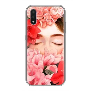 Чехлы (ART) Цветы на Samsung Galaxy M10 (M105) (VPrint) (Глаза в цветах)