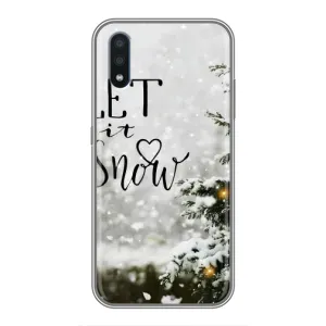 Новорічні, Святкові Чохли для Samsung Galaxy M10 (M105) - 2024 год (Let it snow)