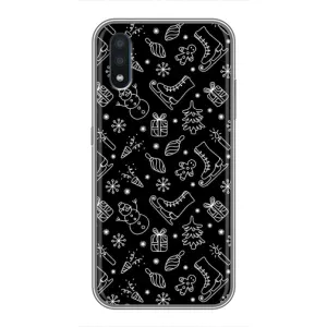 Новорічні, Святкові Чохли для Samsung Galaxy M10 (M105) - 2024 год (Новорічний фон)