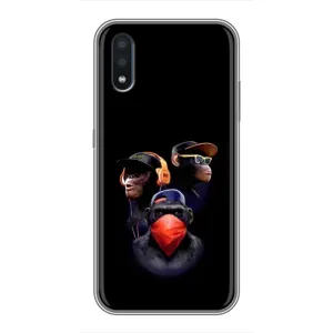 Чохол з Мавпами Samsung Galaxy M10 (M105) - (AlphaPrint) (Три мавпи)