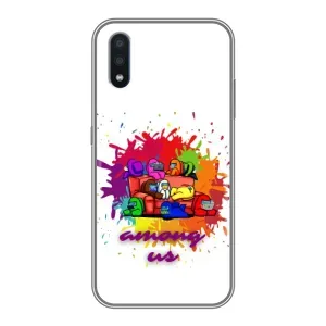 Чехол Амонг Ас для Samsung Galaxy M10 (M105) (AlphaPrint) (Яркий АмонгАс)
