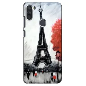Чохол Ейфелева Вежа Samsung Galaxy M11 - (AlphaPrint) (Вежа в Парижі)