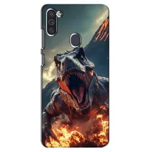 Чохол з картинкою 'Хижаки' для Samsung Galaxy M11 (Вогняний динозавр)