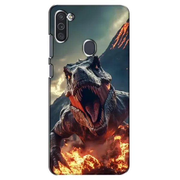 Чохол з принтом «Вогняний динозавр» для Samsung Galaxy M11