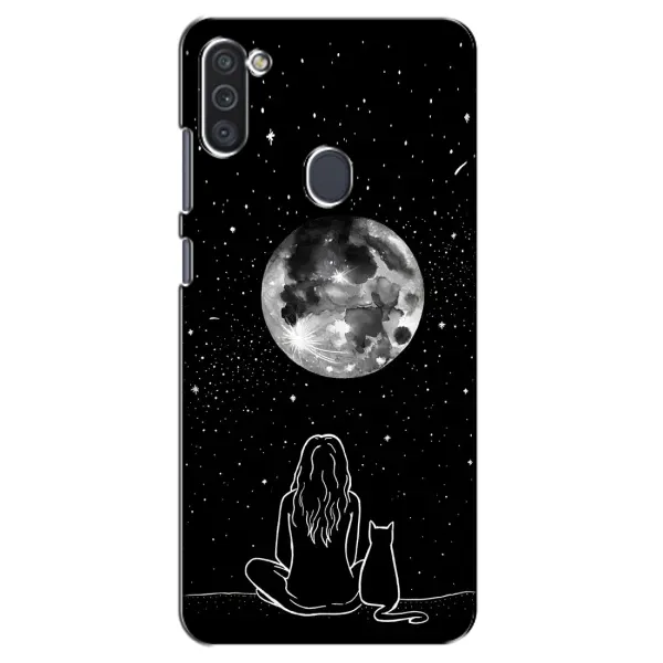 Чехол с принтом «Девушка с котом» для Samsung Galaxy M11 Чехол с принтом «Девушка с котом» для Samsung Galaxy M11