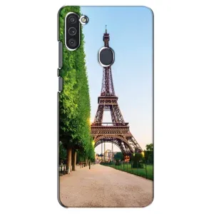Чохол Ейфелева Вежа Samsung Galaxy M11 - (AlphaPrint) (Дорога до Парижу)
