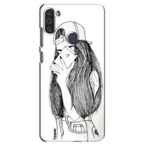 Чохол з друком для Samsung Galaxy M11 - (Мода) (AlphaPrint) (Фото дівчини)
