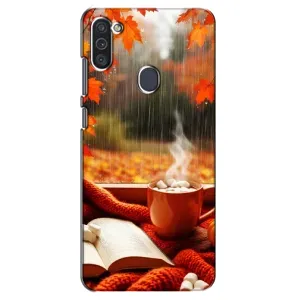 Чохол з принтом «Кава і дощ» для Samsung Galaxy M11