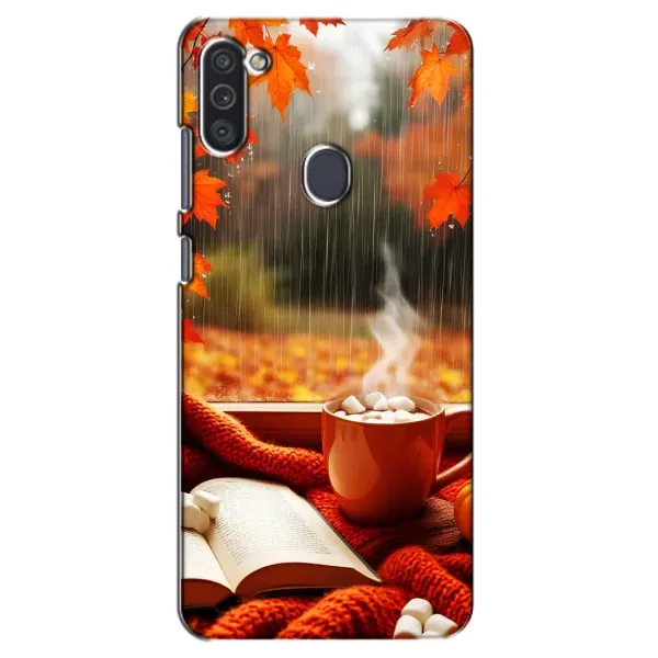 Чохол з принтом «Кава і дощ» для Samsung Galaxy M11 Чохол з принтом «Кава і дощ» для Samsung Galaxy M11